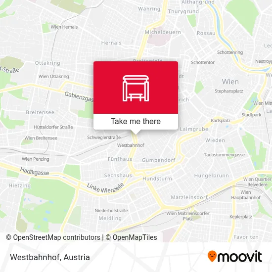 Westbahnhof map