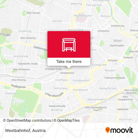 Westbahnhof map