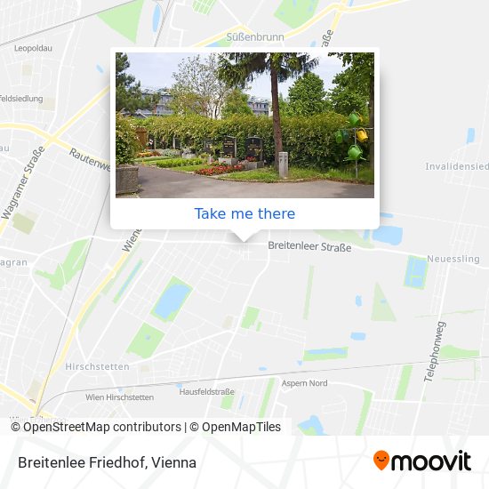 Breitenlee Friedhof map