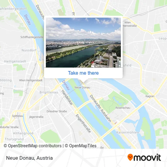 Neue Donau map