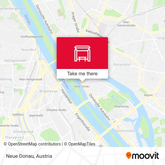 Neue Donau map