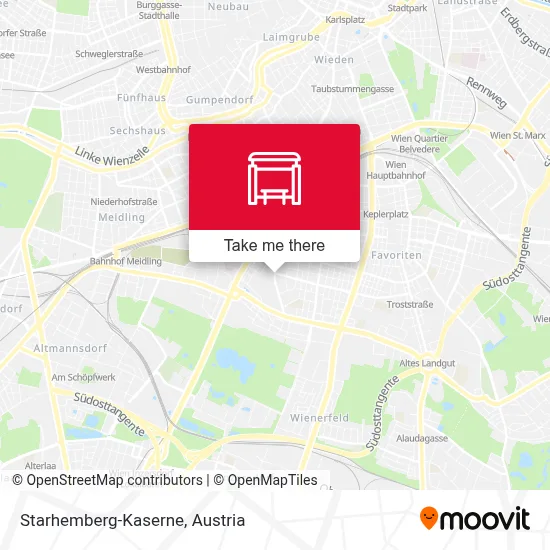 Starhemberg-Kaserne map