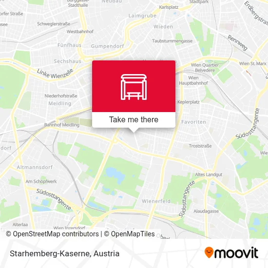 Starhemberg-Kaserne map