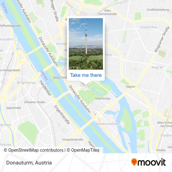 Donauturm map