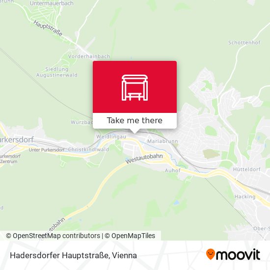Hadersdorfer Hauptstraße map
