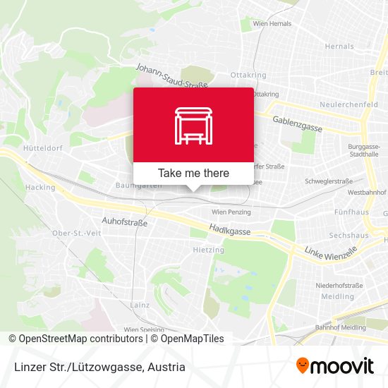 Linzer Str./Lützowgasse map