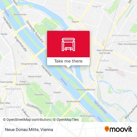 Neue Donau Mitte map