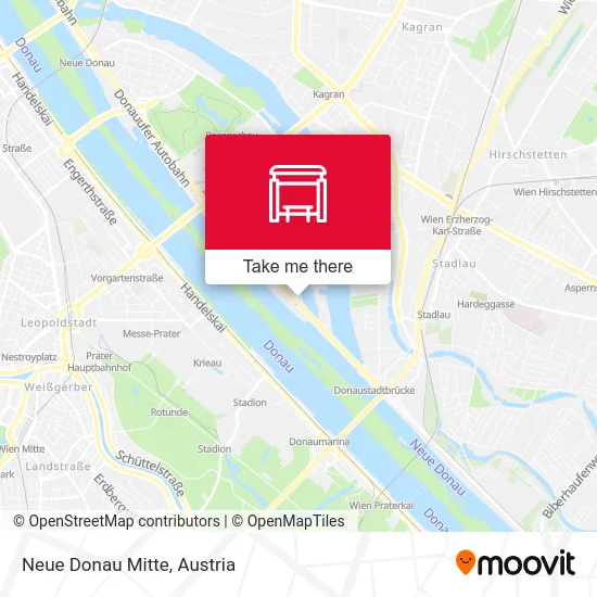 Neue Donau Mitte map