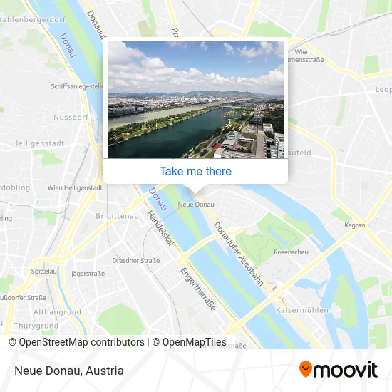 Neue Donau map