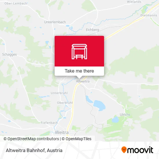 Altweitra Bahnhof map