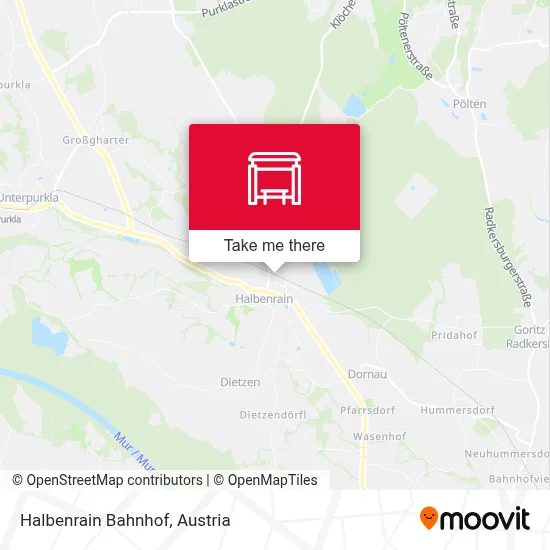 Halbenrain Bahnhof map