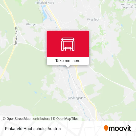 Pinkafeld Hochschule map