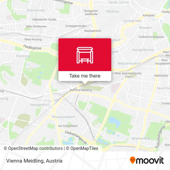 Wien Meidling map