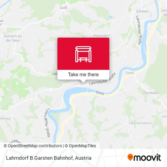 Lahrndorf B.Garsten Bahnhof map