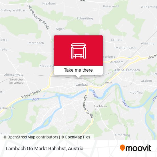 Lambach Oö Markt Bahnhst map