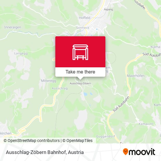 Ausschlag-Zöbern Bahnhof map