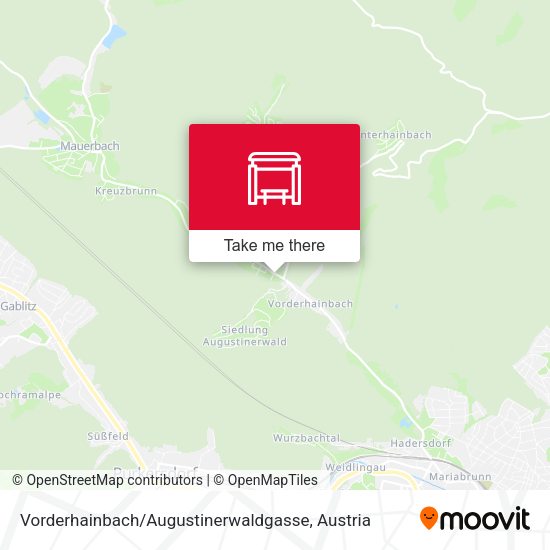 Vorderhainbach / Augustinerwaldgasse map