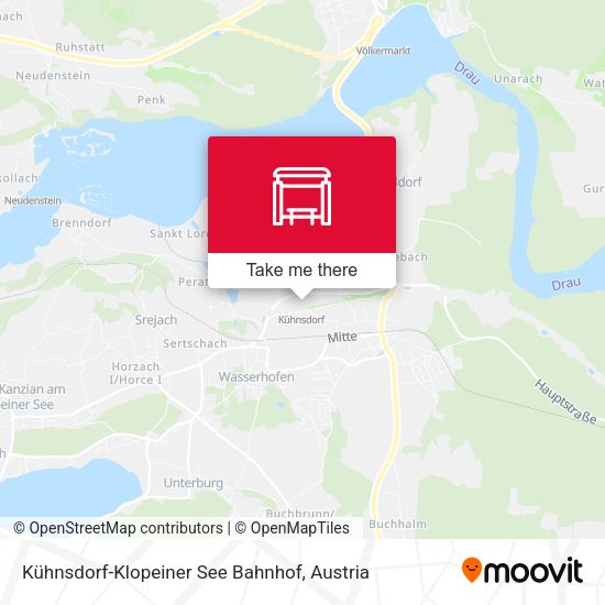 Kühnsdorf-Klopeiner See Bahnhof map