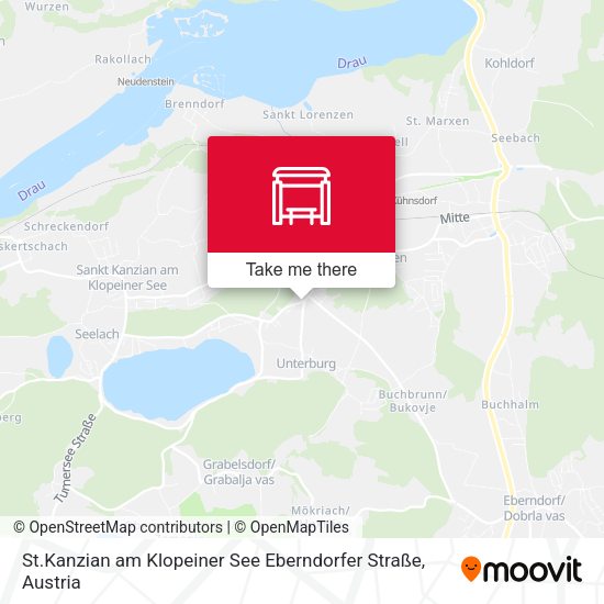 St.Kanzian am Klopeiner See Eberndorfer Straße map