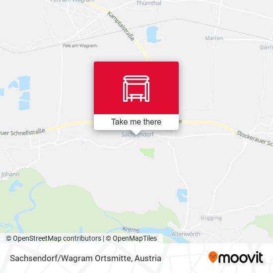 Sachsendorf/Wagram Ortsmitte map