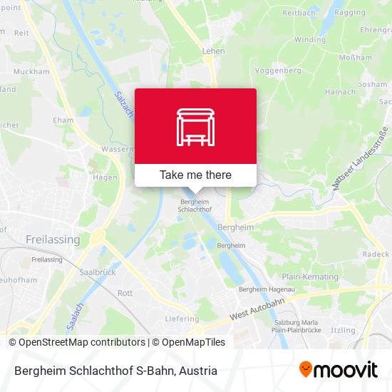 Bergheim Schlachthof S-Bahn map