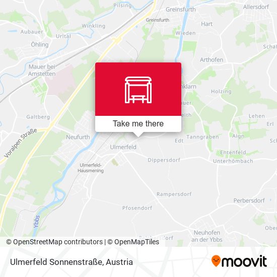 Ulmerfeld Sonnenstraße map