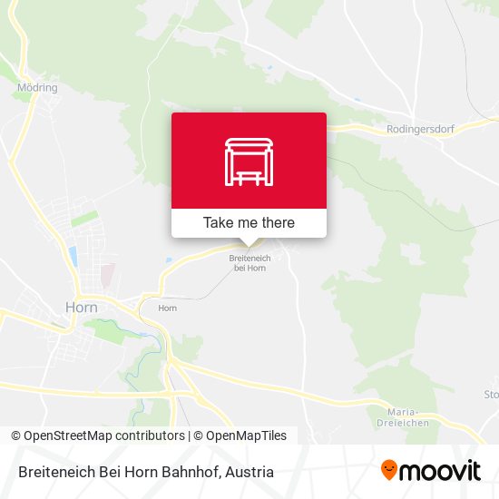 Breiteneich Bei Horn Bahnhof map