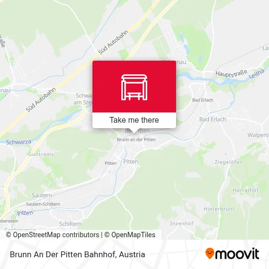 Brunn An Der Pitten Bahnhof map