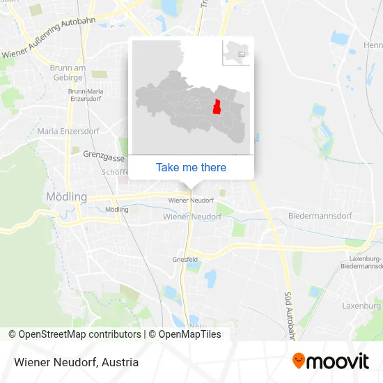 Wiener Neudorf map