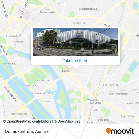 Donauzentrum map