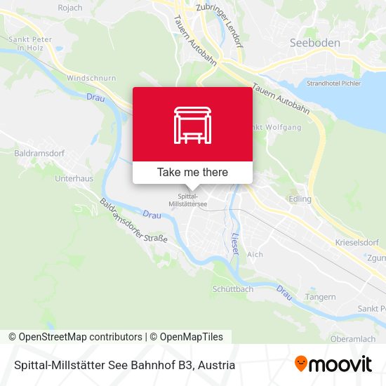 Spittal-Millstätter See Bahnhof B3 map
