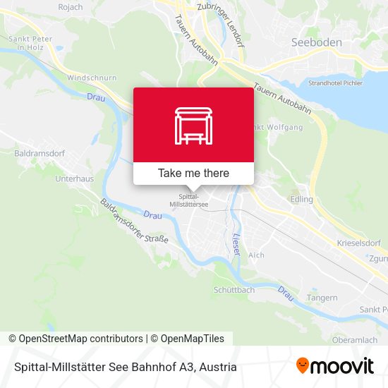 Spittal-Millstätter See Bahnhof A3 map
