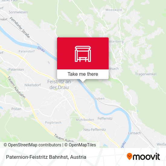 Paternion-Feistritz Bahnhst map