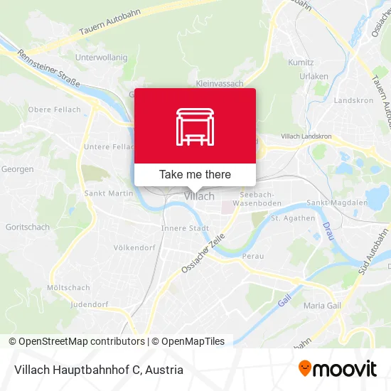 Villach Hauptbahnhof C map
