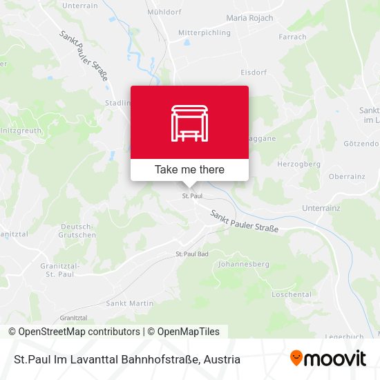 St.Paul Im Lavanttal Bahnhofstraße map