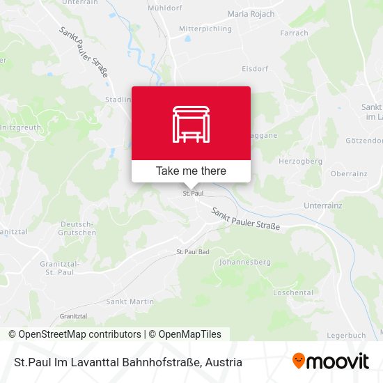 St.Paul Im Lavanttal Bahnhofstraße map