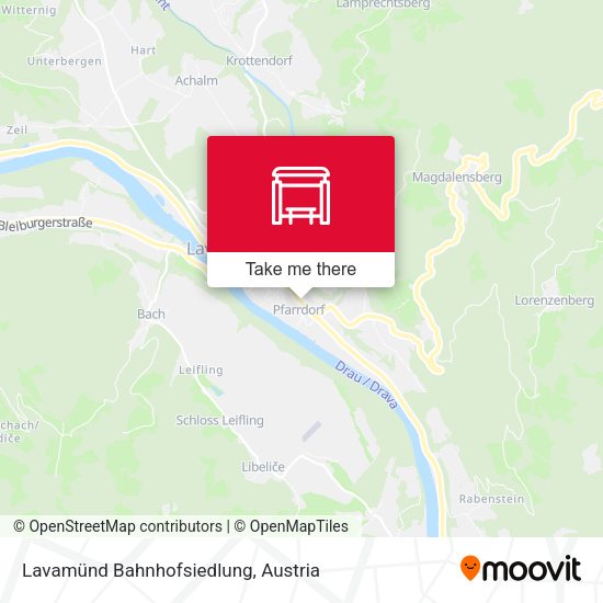 Lavamünd Bahnhofsiedlung map