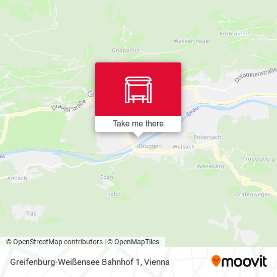 Greifenburg-Weißensee Bahnhof 1 map