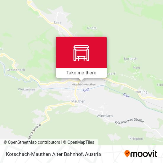 Kötschach-Mauthen Alter Bahnhof map