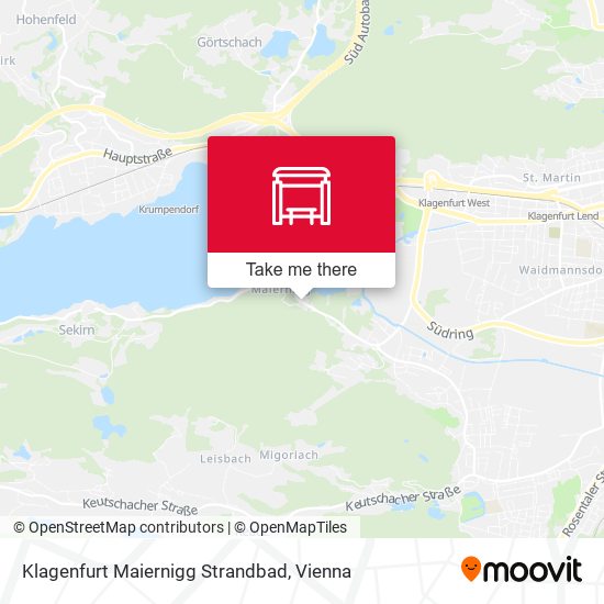 Klagenfurt Maiernigg Strandbad map