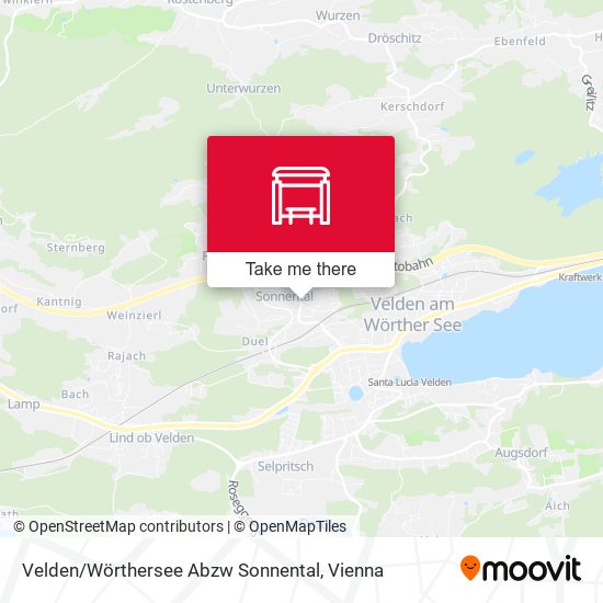Velden / Wörthersee Abzw Sonnental map