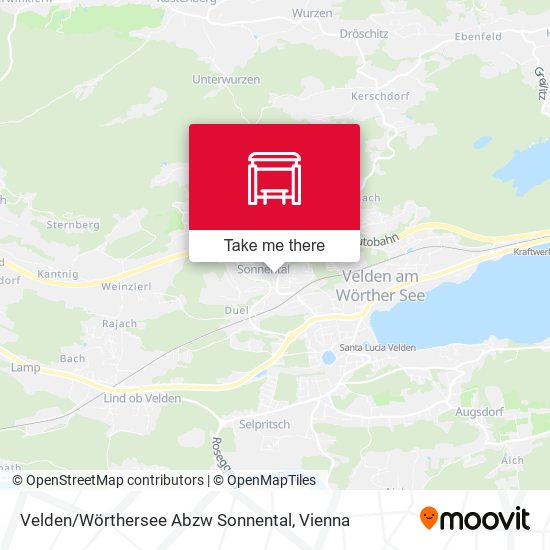 Velden / Wörthersee Abzw Sonnental map