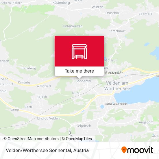 Velden/Wörthersee Sonnental map