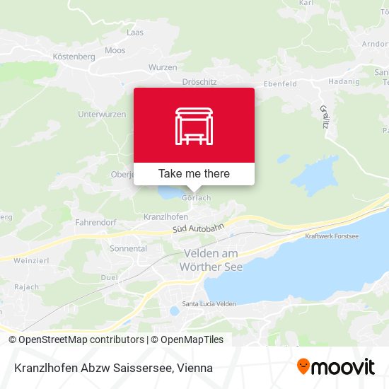 Kranzlhofen Abzw Saissersee map