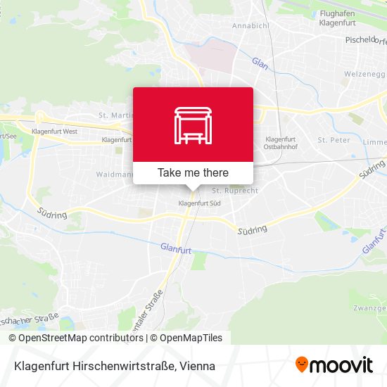 Klagenfurt Hirschenwirtstraße map