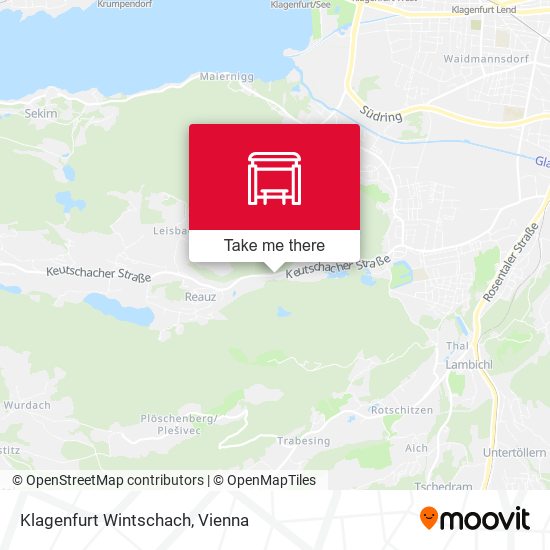 Klagenfurt Wintschach map