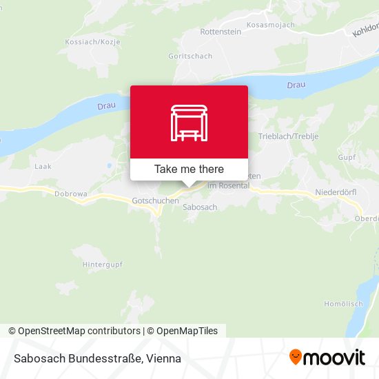 Sabosach Bundesstraße map