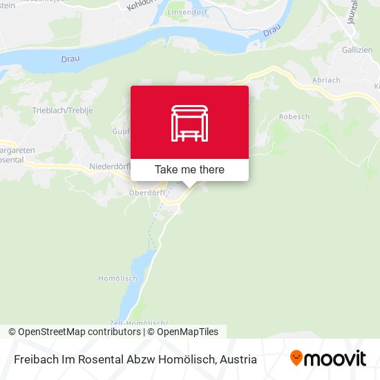 Freibach Im Rosental Abzw Homölisch map