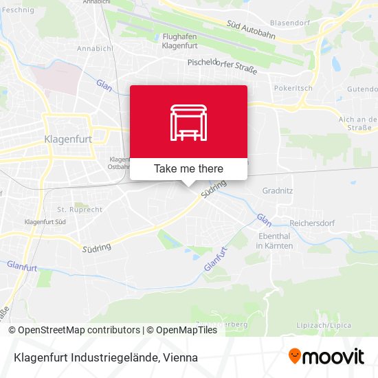 Klagenfurt Industriegelände map