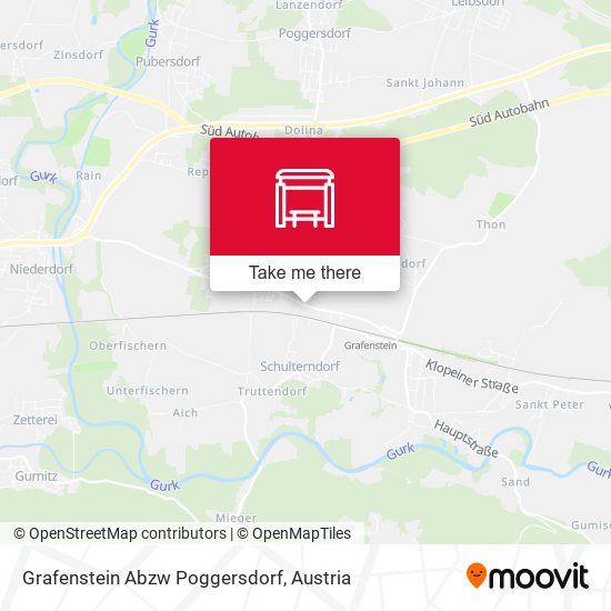 Grafenstein Abzw Poggersdorf map